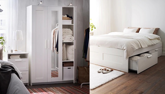 Marcado escolta Centro de la ciudad Ikea BRIMNES es ideal para tu dormitorio: cama, canapé, tocador, diván...